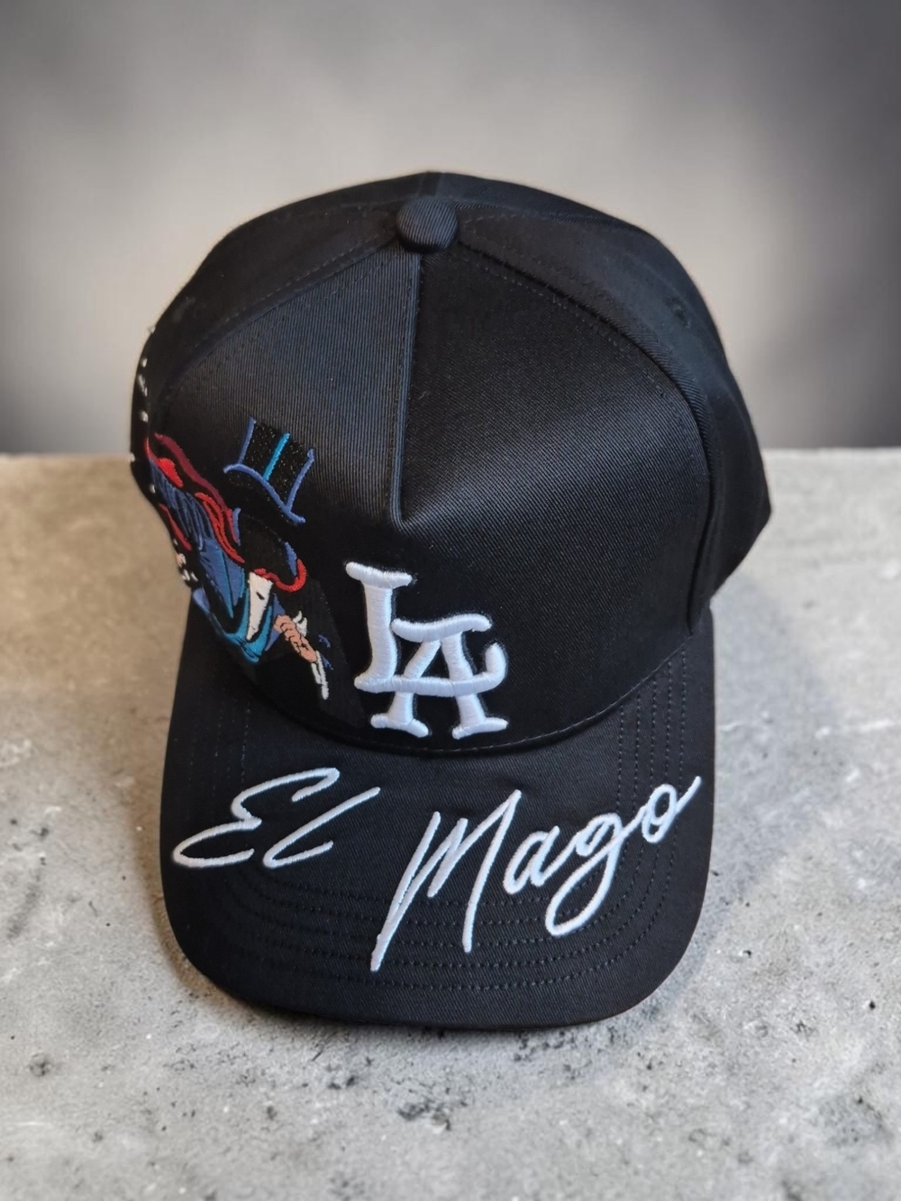 dandy hat Los Angeles Dodgers El Mago Black Baseball Cap MLB Embroidered